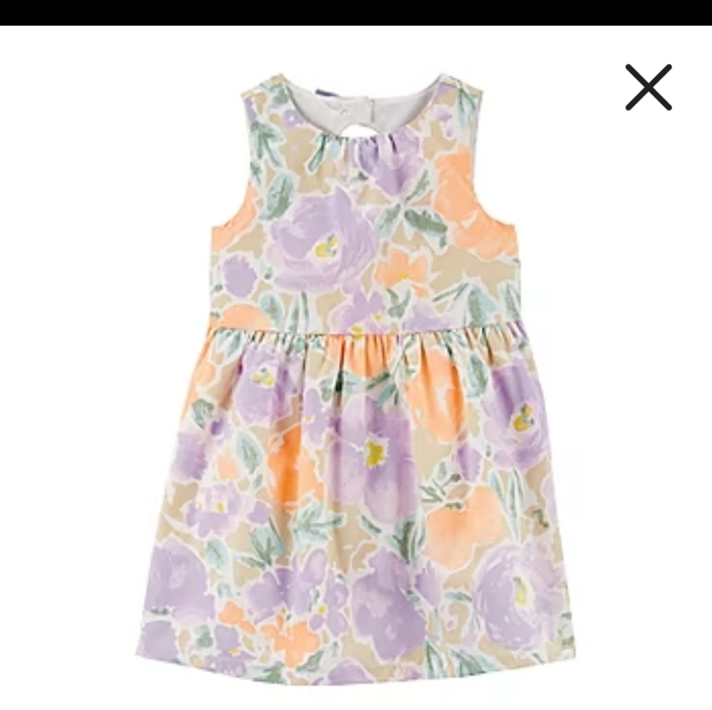Carter's Floral sateen dress - 3T